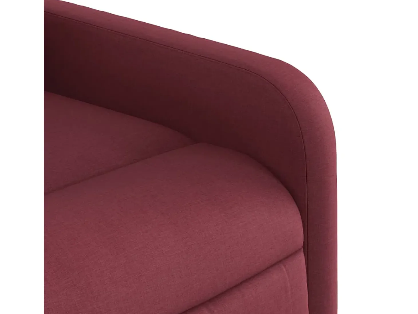Poltrona de massagens reclinável tecido vermelho tinto SHL742077