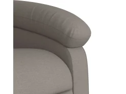 Poltrona de massagens reclinável tecido cinzento-acastanhado SHL850249