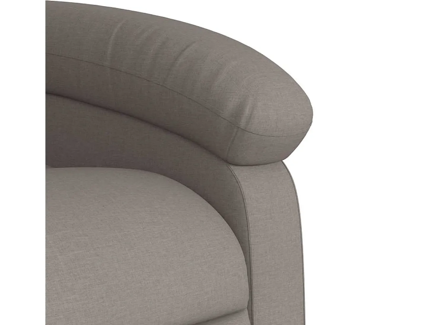 Poltrona de massagens reclinável tecido cinzento-acastanhado SHL850249