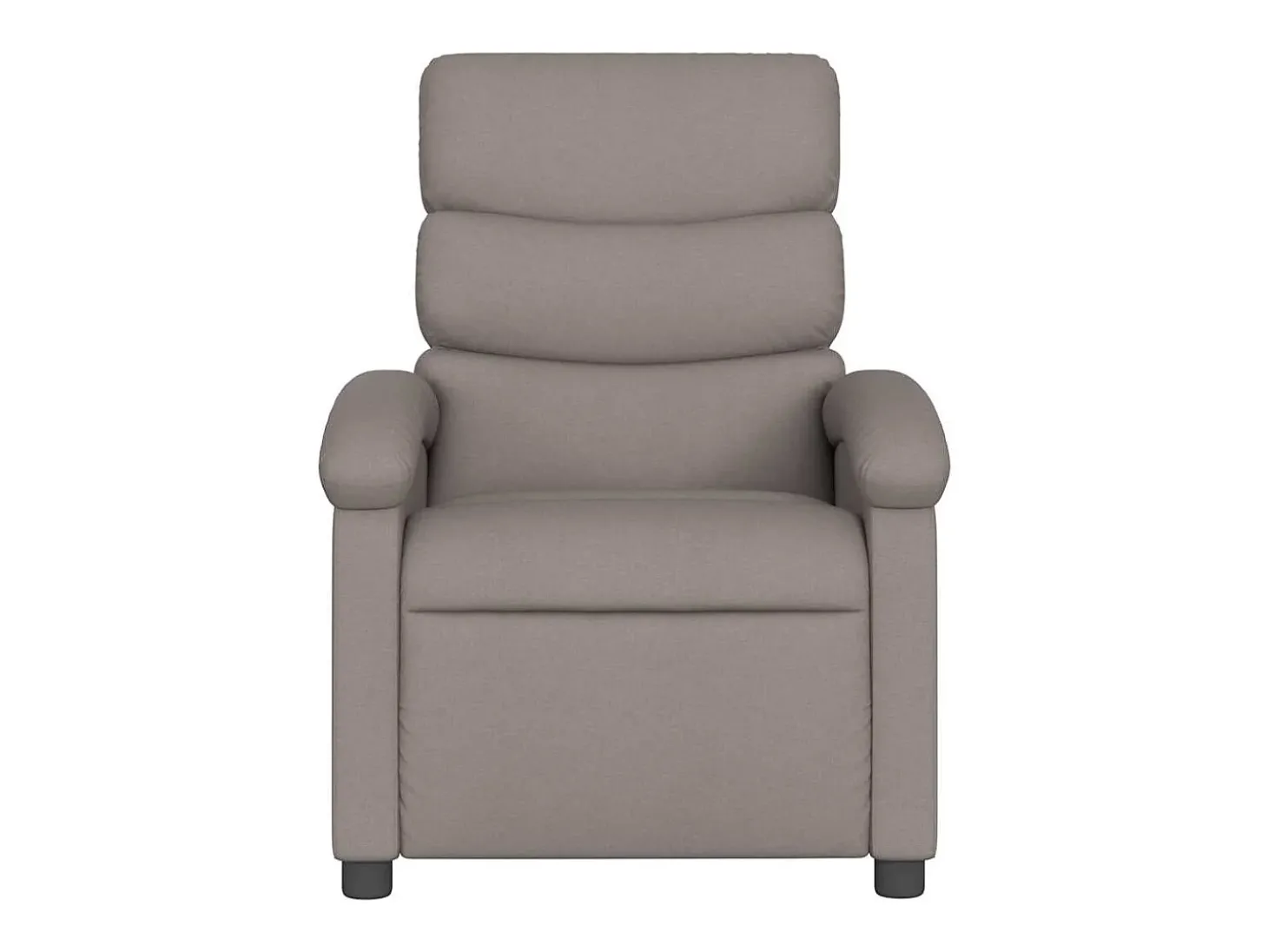 Poltrona de massagens reclinável tecido cinzento-acastanhado SHL850249