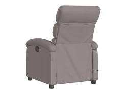 Poltrona de massagens reclinável tecido cinzento-acastanhado SHL850249