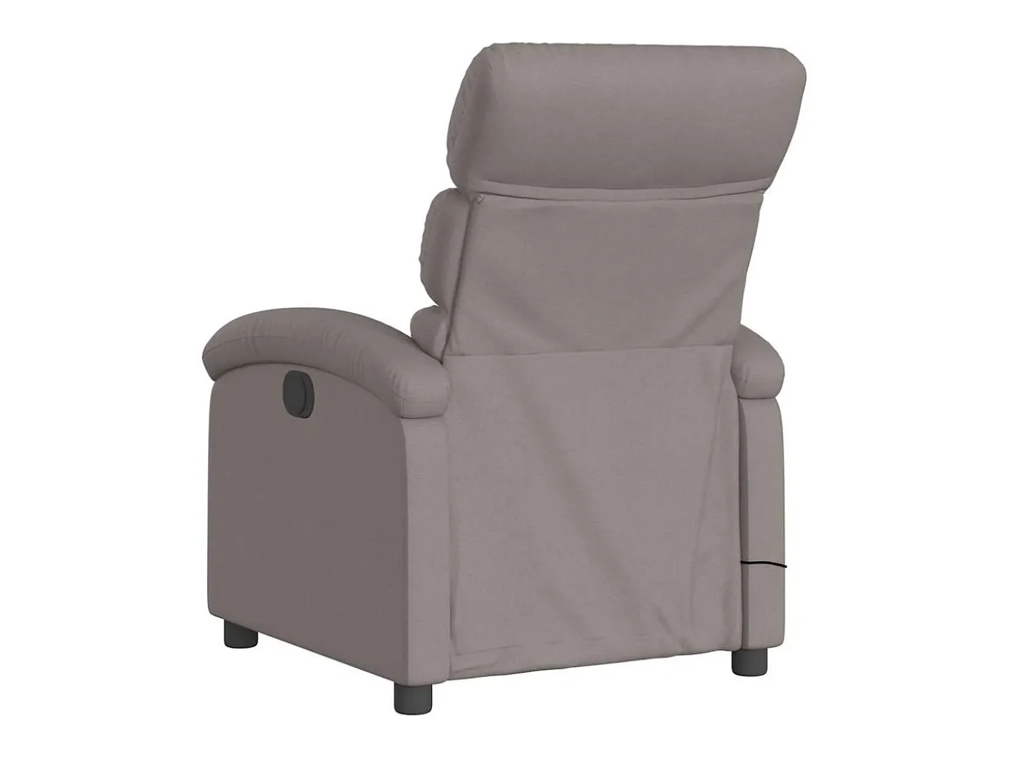 Poltrona de massagens reclinável tecido cinzento-acastanhado SHL850249