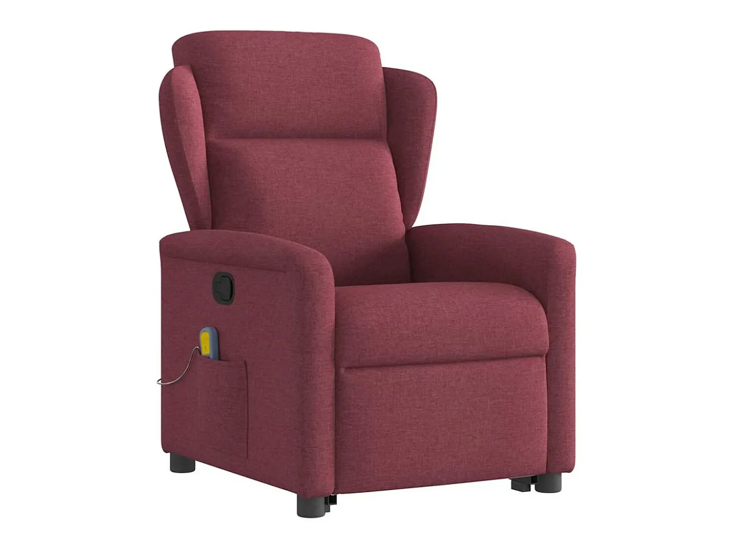 Poltrona de massagens reclin. elevatória tecido vermelho tinto SHL69840