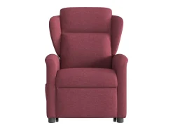 Poltrona de massagens reclin. elevatória tecido vermelho tinto SHL69840