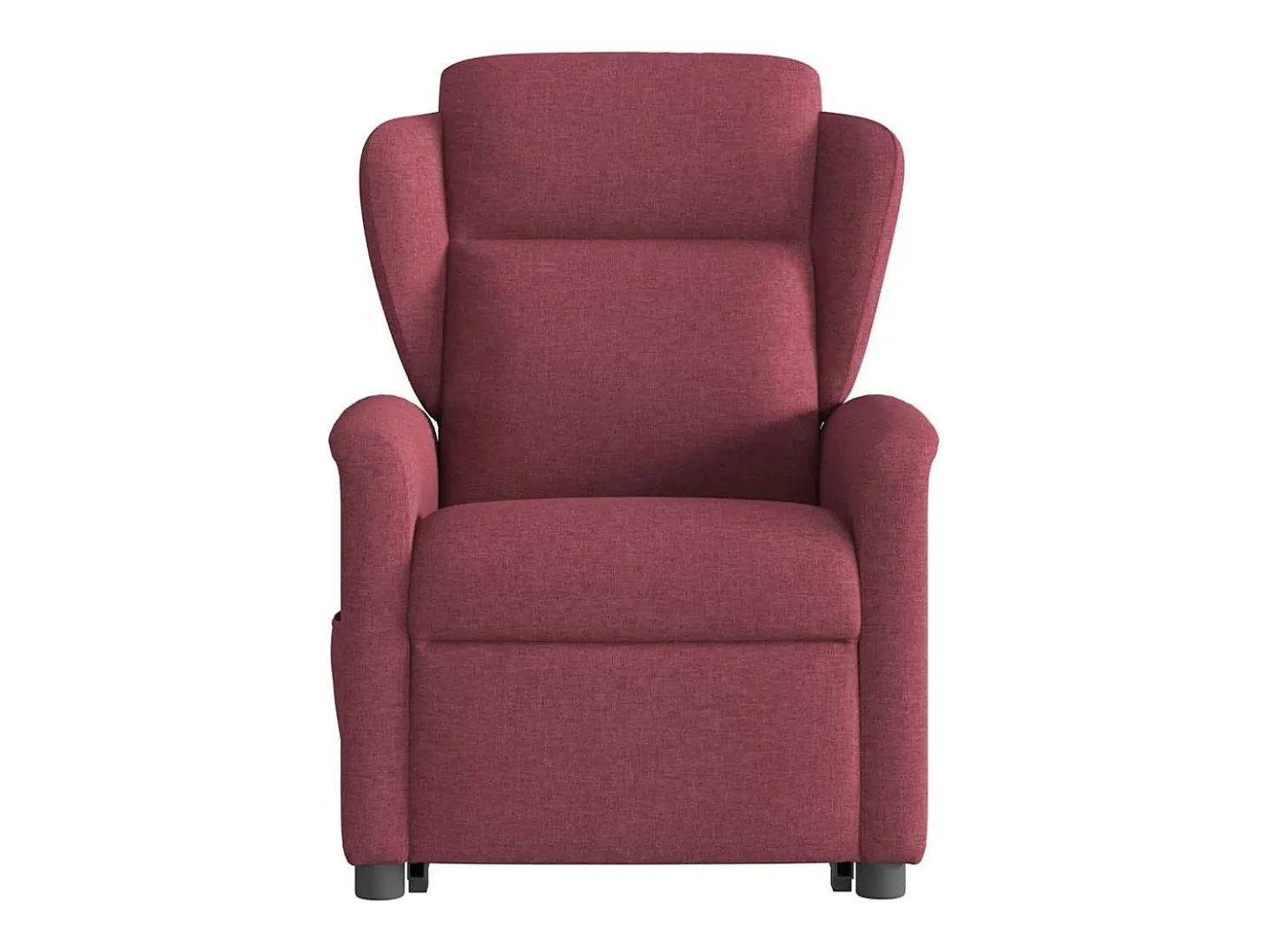 Poltrona de massagens reclin. elevatória tecido vermelho tinto SHL69840