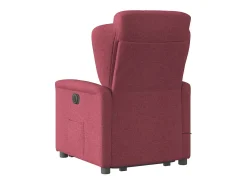 Poltrona de massagens reclin. elevatória tecido vermelho tinto SHL69840