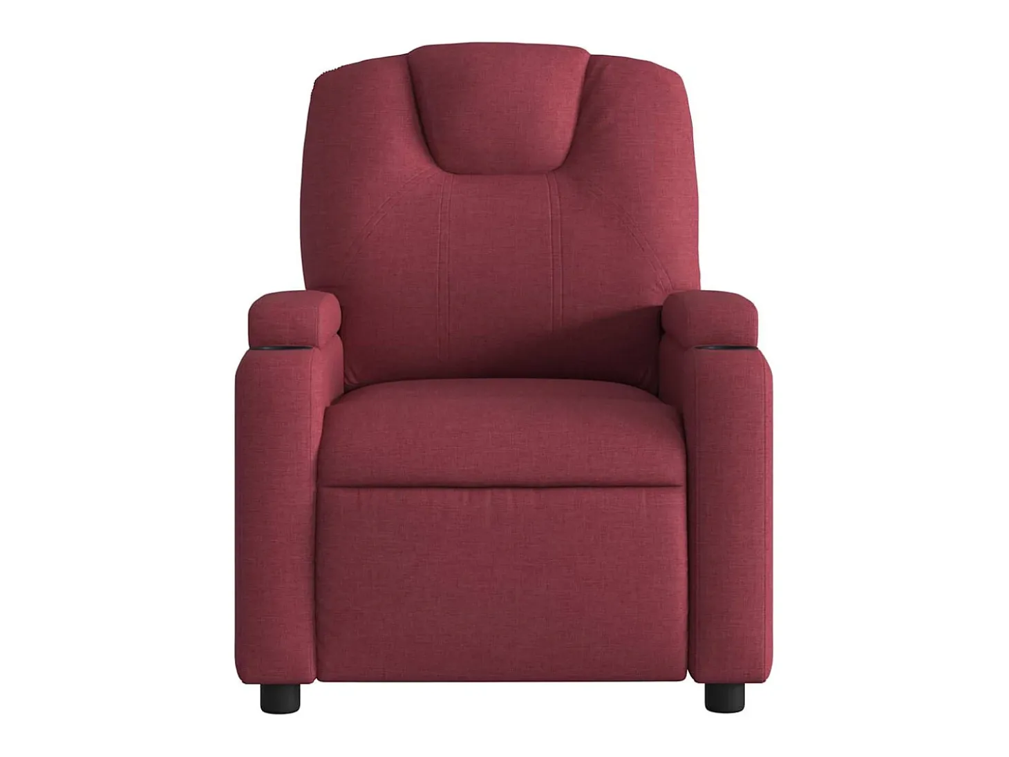 Poltrona de massagens reclinável tecido vermelho tinto SHL582282