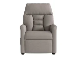 Poltrona de massagens reclinável tecido cinzento-acastanhado SHL883352