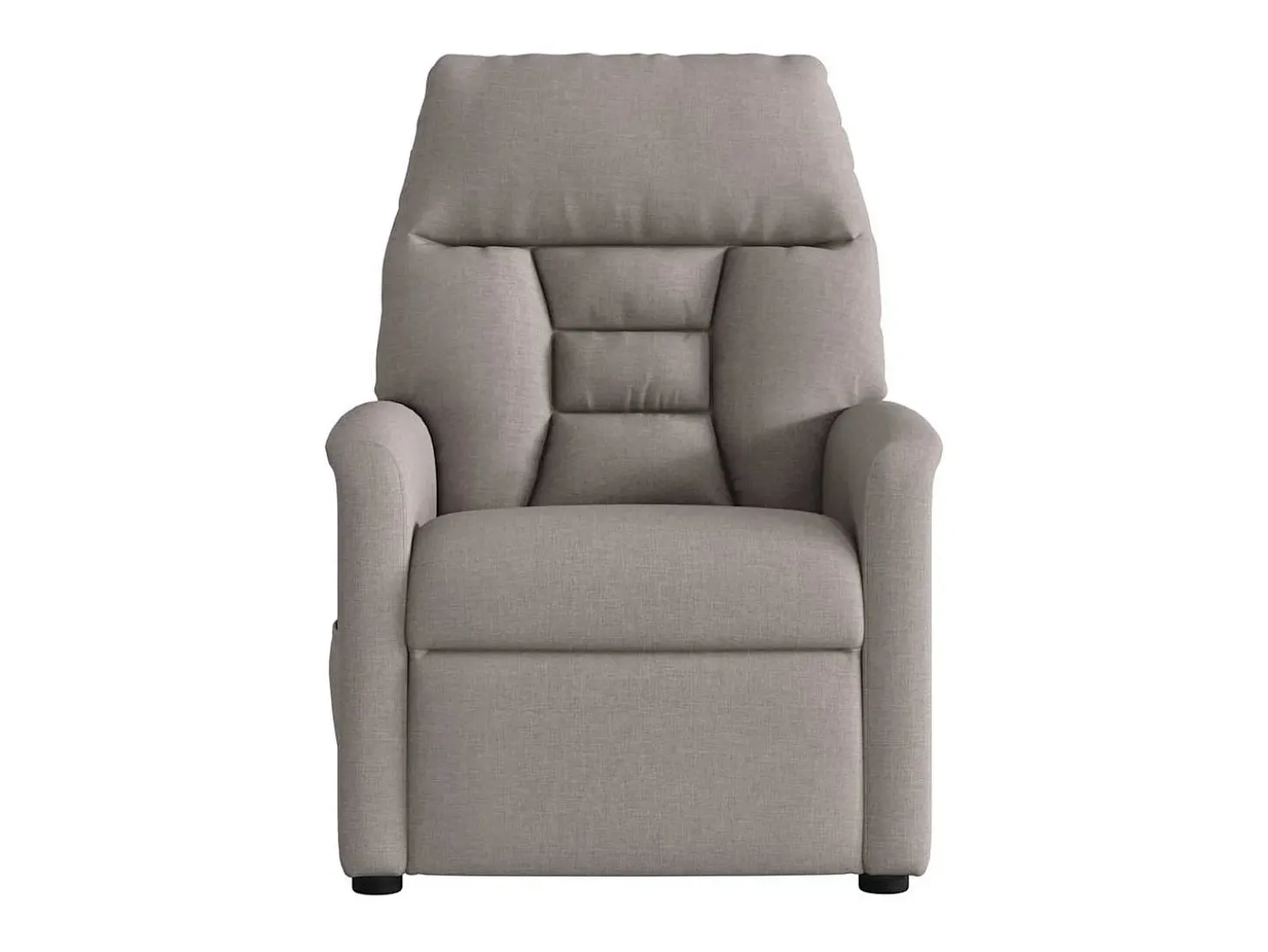 Poltrona de massagens reclinável tecido cinzento-acastanhado SHL883352