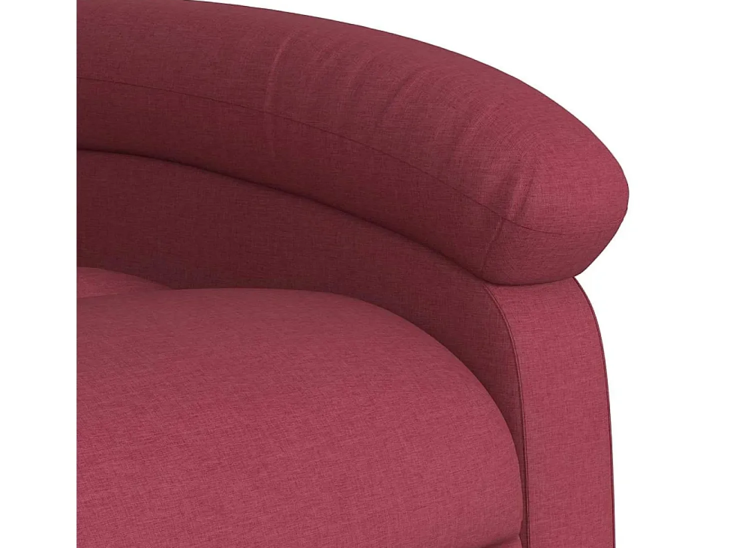 Poltrona de massagens reclinável tecido vermelho tinto SHL963450