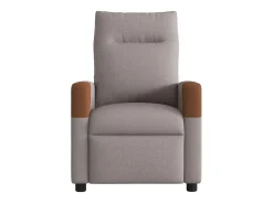 Poltrona de massagens reclinável tecido cinzento-acastanhado SHL773796