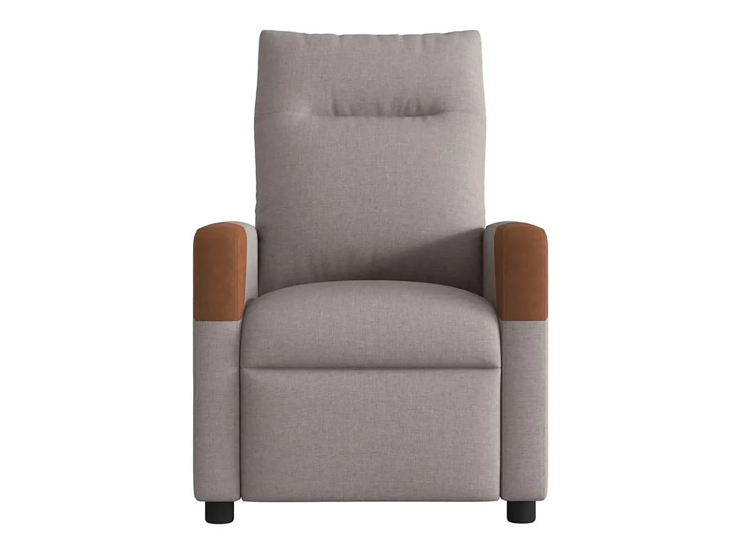 Poltrona de massagens reclinável tecido cinzento-acastanhado SHL773796