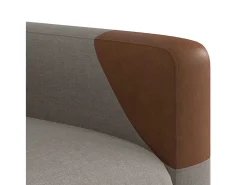 Poltrona de massagens reclinável tecido cinzento-acastanhado SHL773796