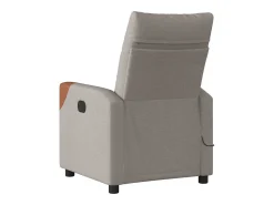 Poltrona de massagens reclinável tecido cinzento-acastanhado SHL773796