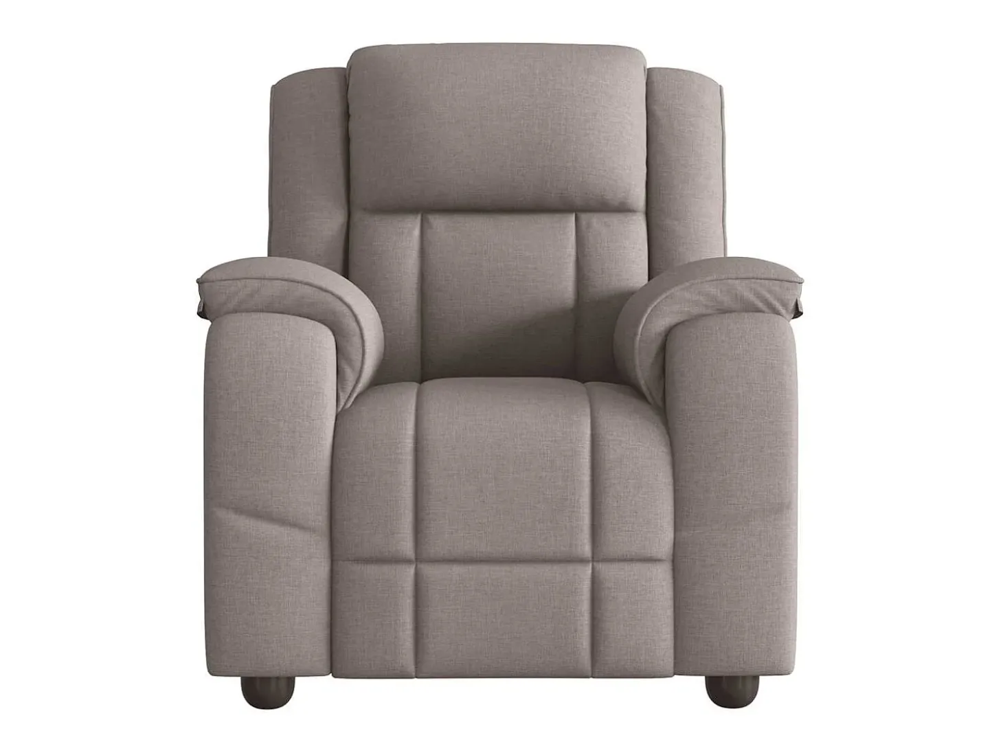 Poltrona de massagens reclinável tecido cinzento-acastanhado SHL459951