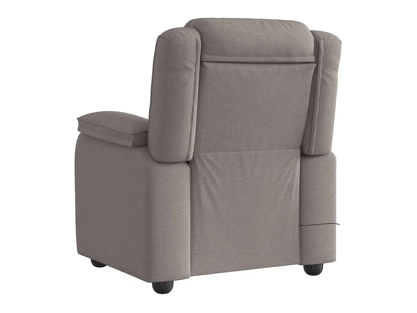 Poltrona de massagens reclinável tecido cinzento-acastanhado SHL459951