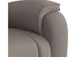 Poltrona de massagens reclinável tecido cinzento-acastanhado SHL459951