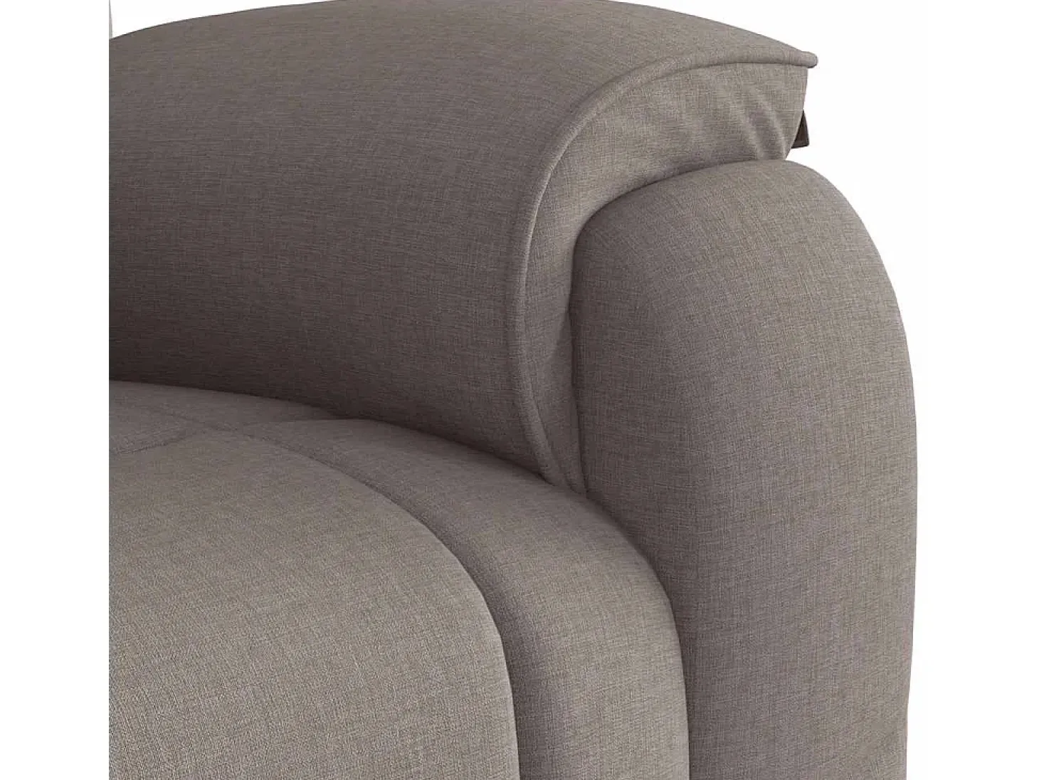 Poltrona de massagens reclinável tecido cinzento-acastanhado SHL459951