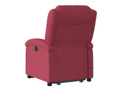 Poltrona de massagens reclin. elevatória tecido vermelho tinto SHL74993
