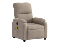 Poltrona de massagens reclinável tecido de microfibra SHL291986