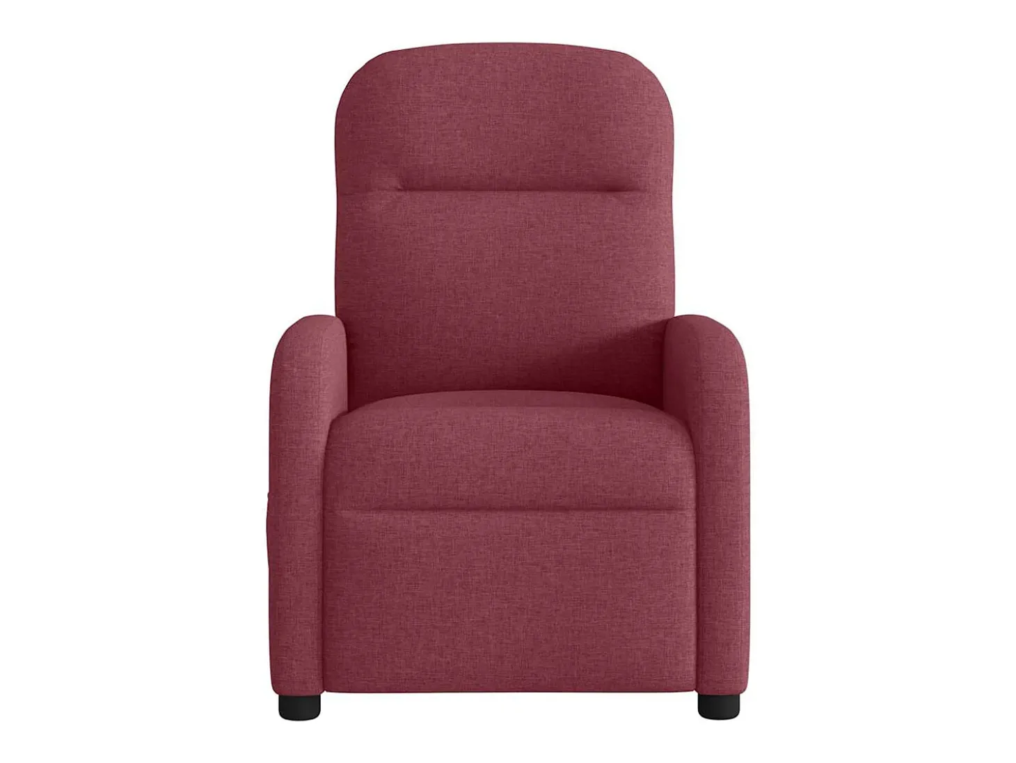 Poltrona de massagens reclinável tecido vermelho tinto SHL39008