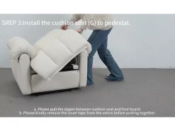 Poltrona de relaxamento elétrico com apoio de pé e USB, veludo de pelúcia, cadeira de lazer ajustável, anti-estática, 96x97x104cm, Brown