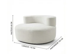 Poltrona de sala Milo 1 lugar - sálvia