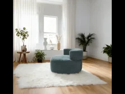 Poltrona de sala Milo 1 lugar - sálvia