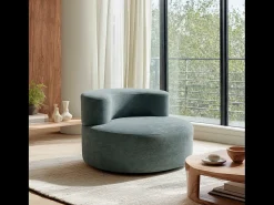 Poltrona de sala Milo 1 lugar - sálvia