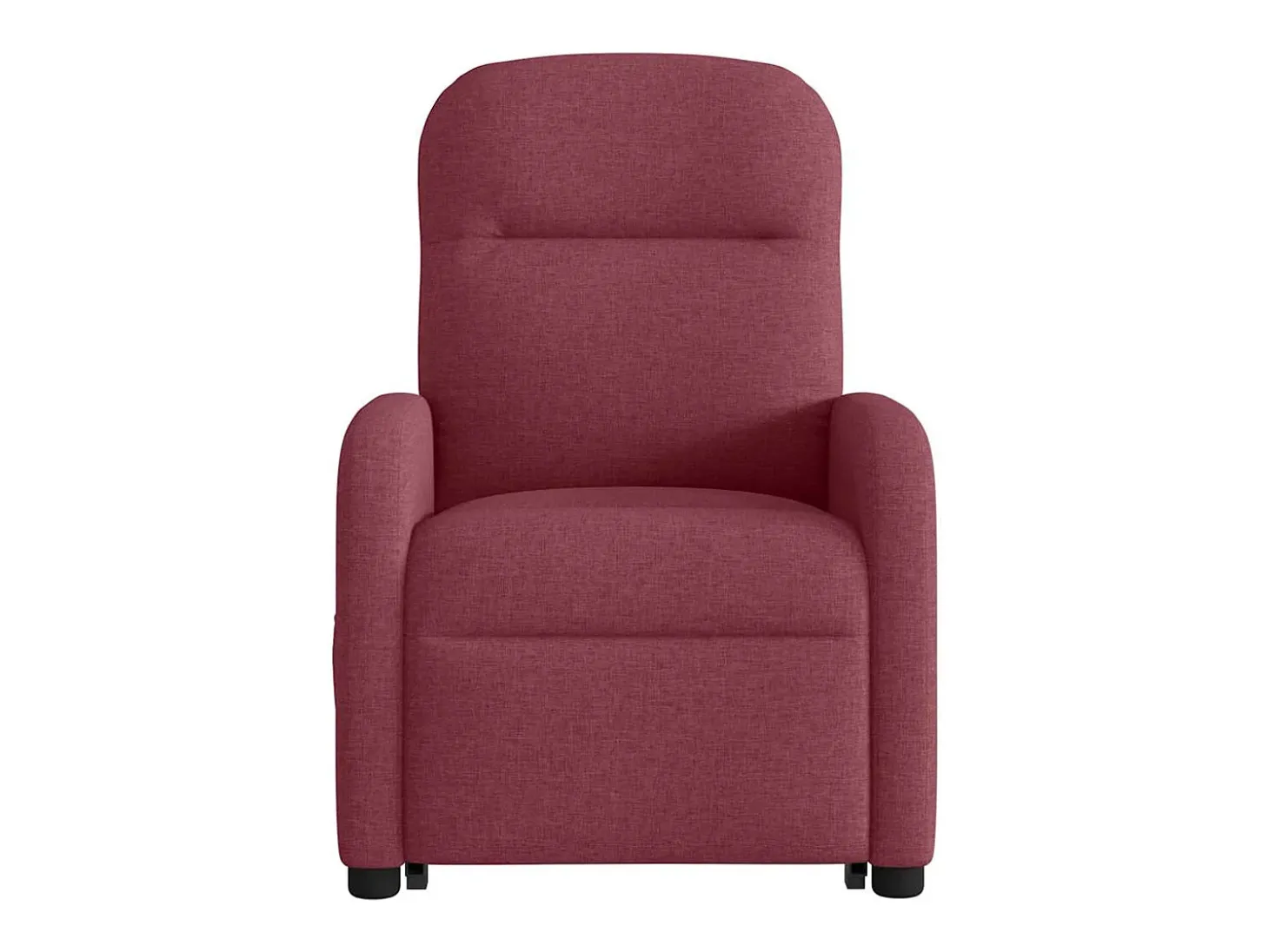 Poltrona elevatória de massagens elétrica tecido vermelho tinto SHL31113