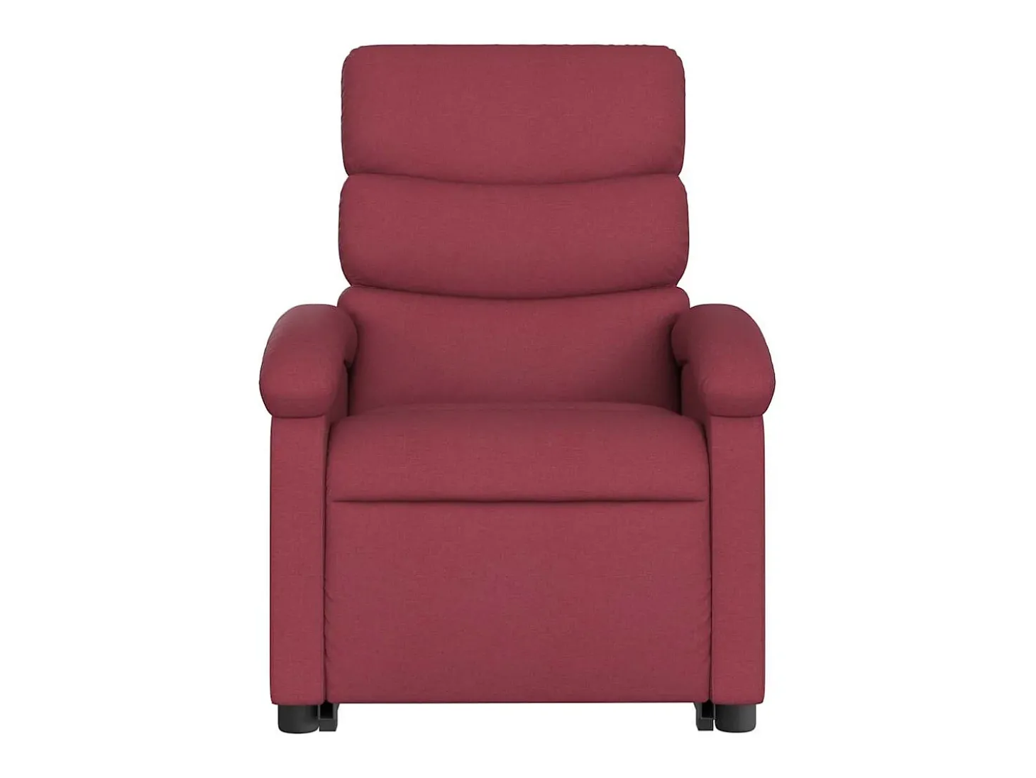 Poltrona elevatória de massagens elétrica tecido vermelho tinto SHL159505