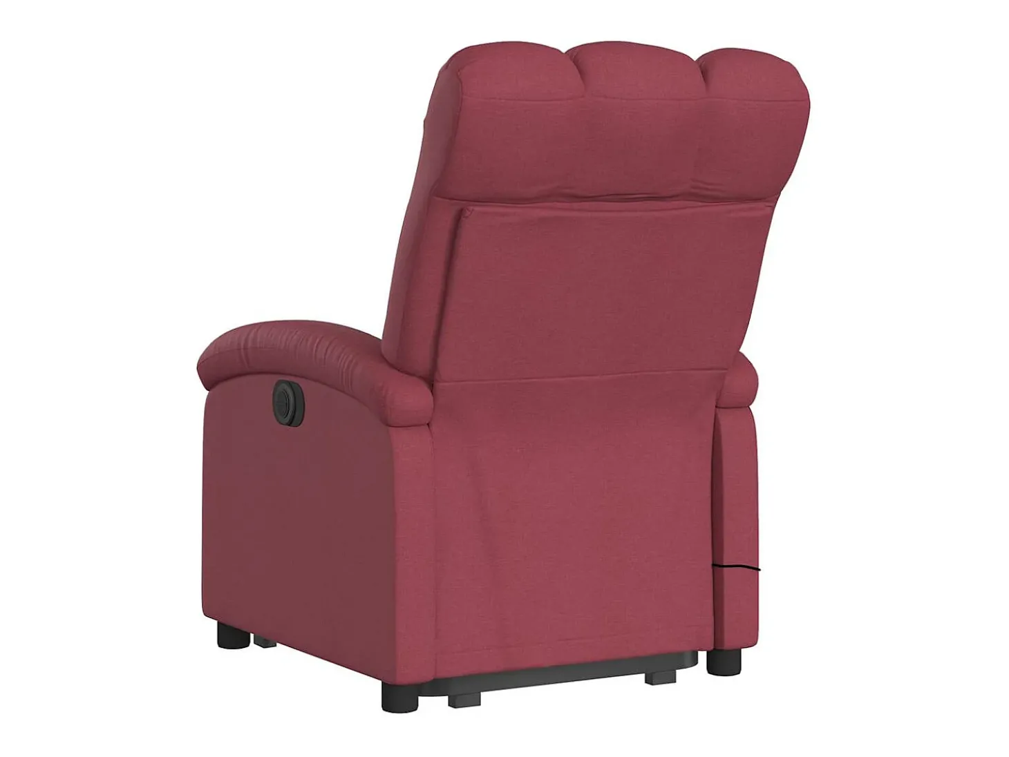 Poltrona elevatória de massagens elétrica tecido vermelho tinto SHL390838