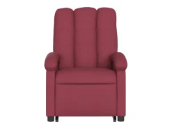 Poltrona elevatória de massagens elétrica tecido vermelho tinto SHL390838