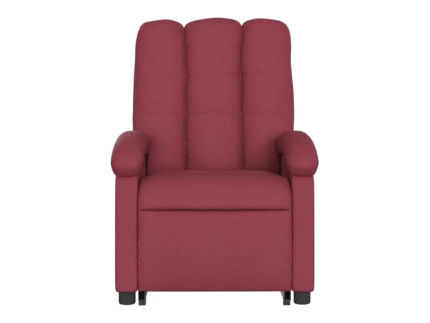 Poltrona elevatória de massagens elétrica tecido vermelho tinto SHL390838