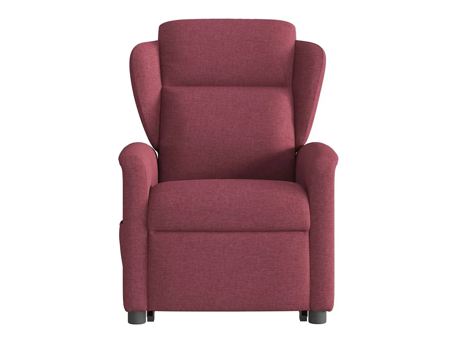 Poltrona elevatória de massagens elétrica tecido vermelho tinto SHL359514