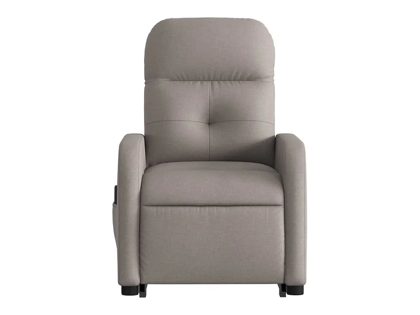 Poltrona elétrica elevatória massagens tecido cinza-acastanhado SHL706332