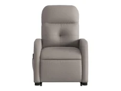 Poltrona elétrica elevatória massagens tecido cinza-acastanhado SHL706332