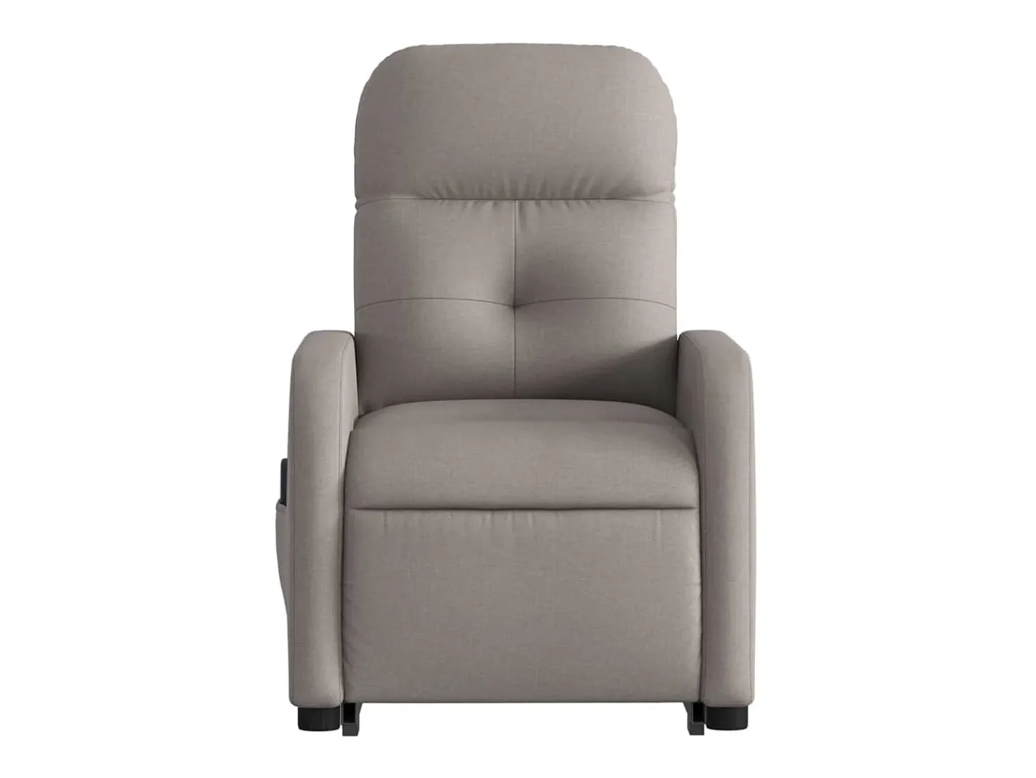 Poltrona elétrica elevatória massagens tecido cinza-acastanhado SHL706332
