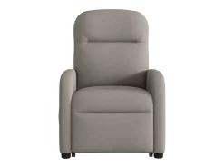 Poltrona elétrica elevatória massagens tecido cinza-acastanhado SHL400369