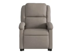 Poltrona elétrica elevatória massagens tecido cinza-acastanhado SHL670479