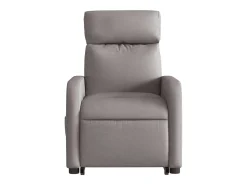 Poltrona elétrica elevatória massagens tecido cinza-acastanhado SHL351508