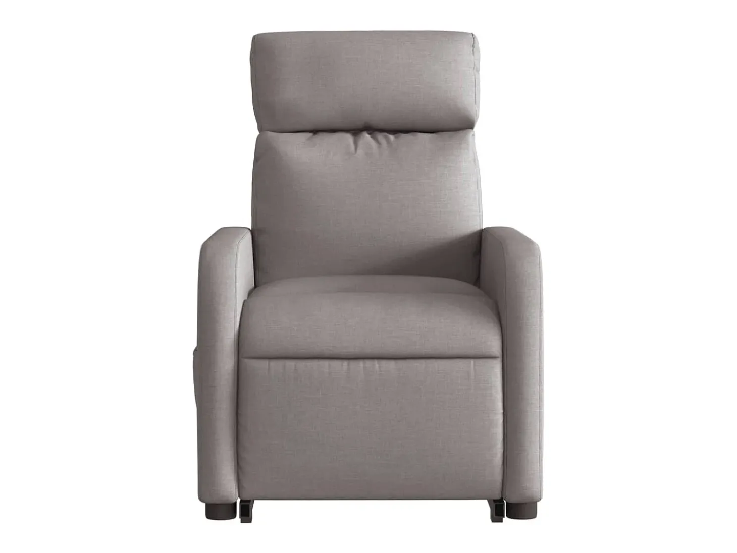 Poltrona elétrica elevatória massagens tecido cinza-acastanhado SHL351508