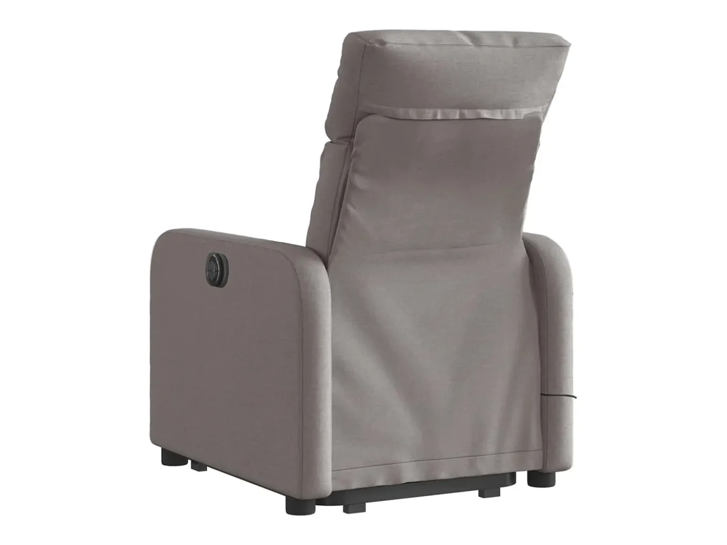 Poltrona elétrica elevatória massagens tecido cinza-acastanhado SHL351508