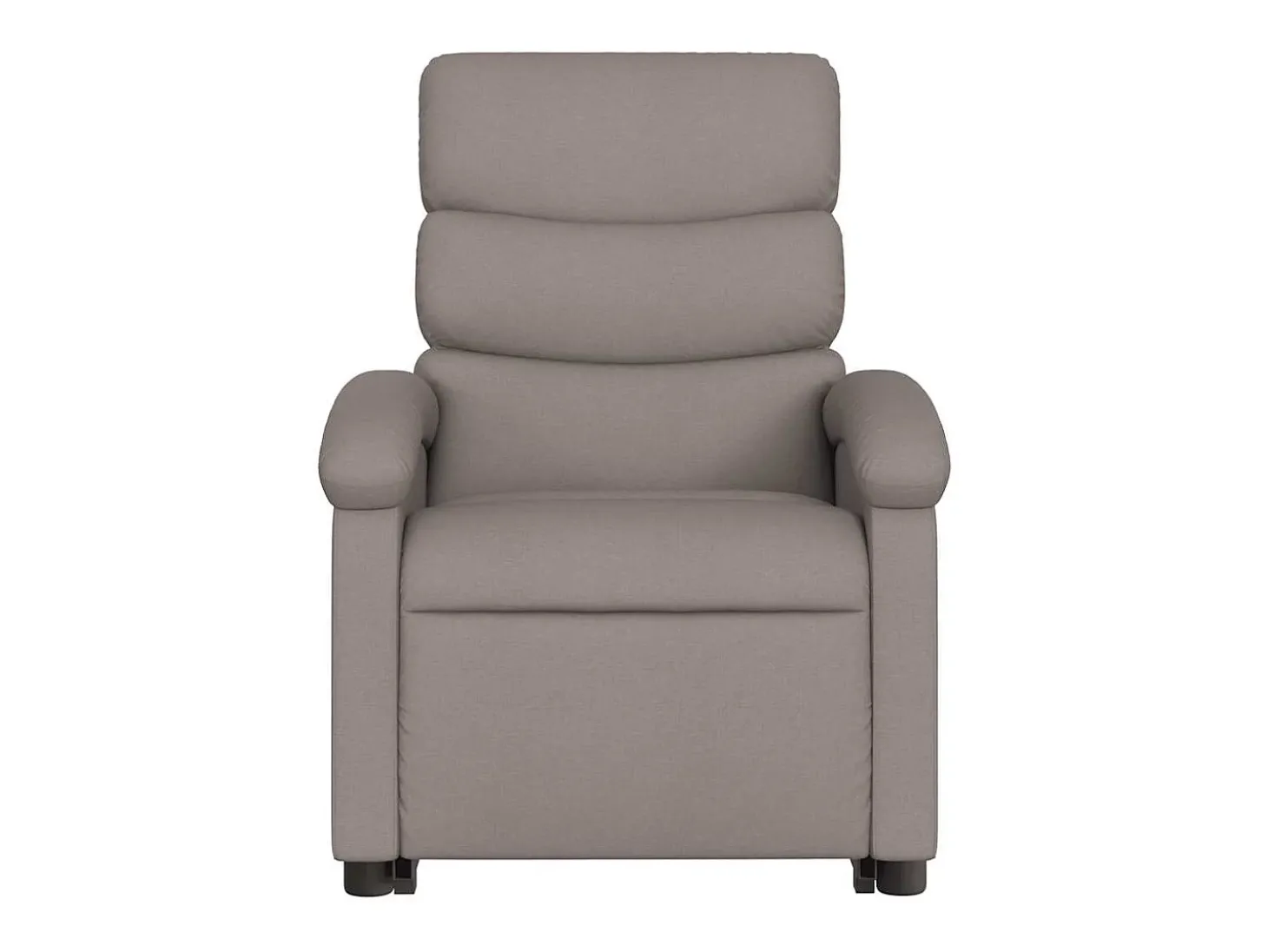 Poltrona elétrica elevatória massagens tecido cinza-acastanhado SHL106098