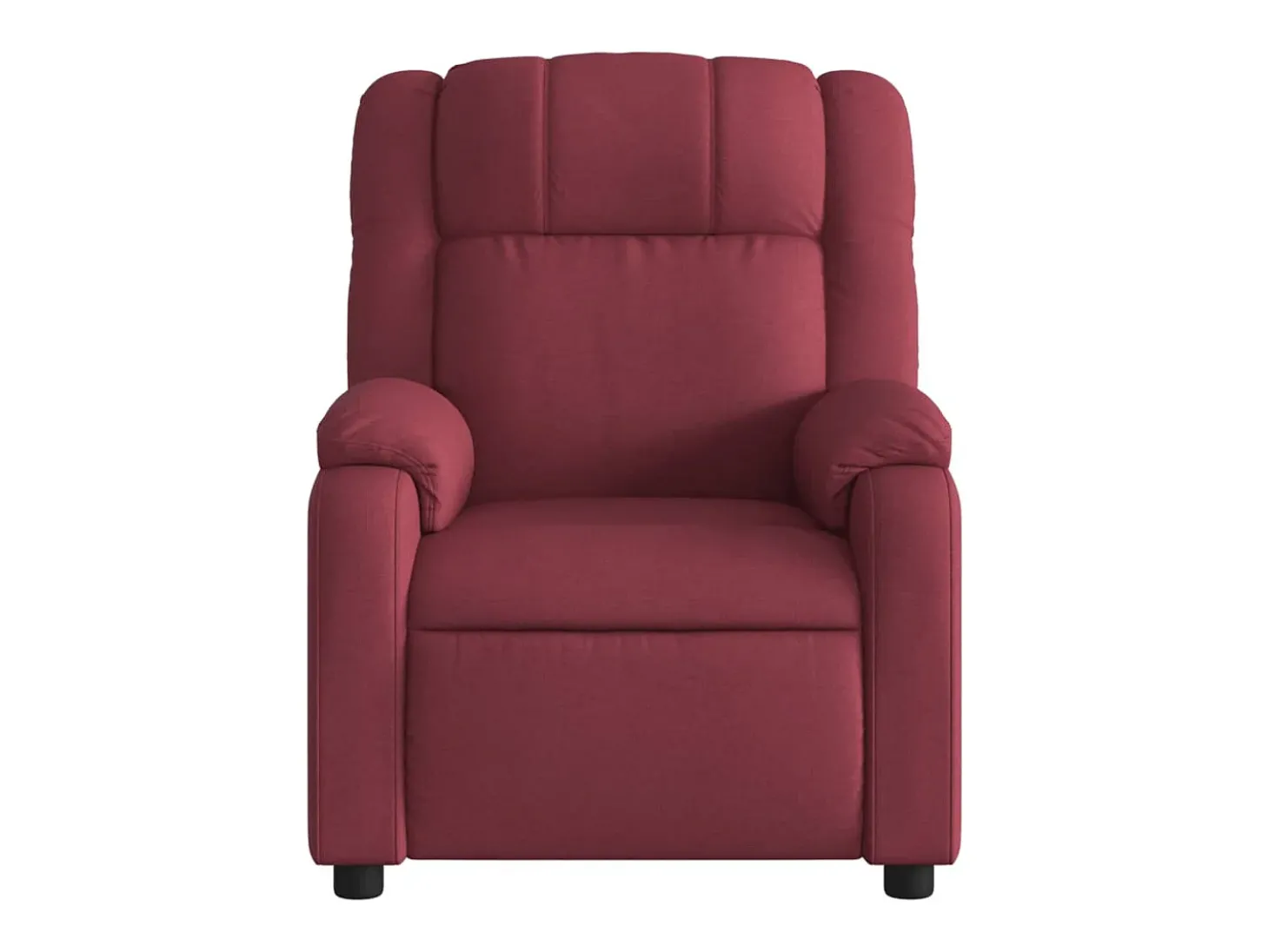 Poltrona elétrica reclinável tecido vermelho tinto