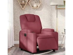 Poltrona elétrica reclinável tecido vermelho tinto SHL811563