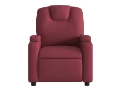 Poltrona elétrica reclinável tecido vermelho tinto SHL811563