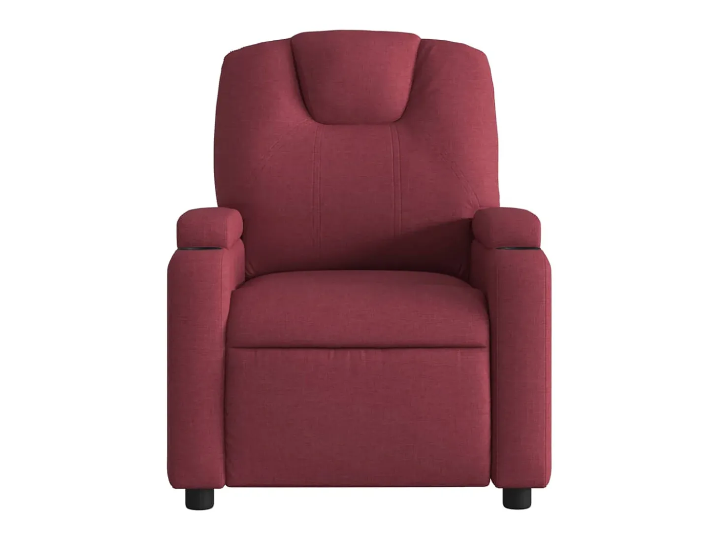 Poltrona elétrica reclinável tecido vermelho tinto SHL811563