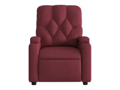 Poltrona elétrica reclinável tecido vermelho tinto SHL408710