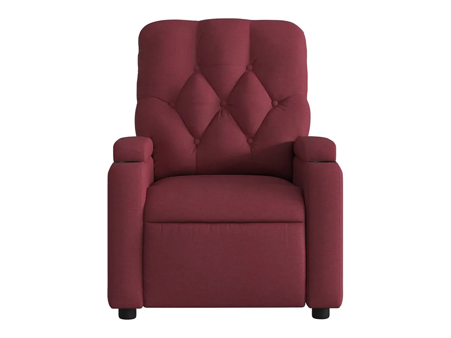 Poltrona elétrica reclinável tecido vermelho tinto SHL408710